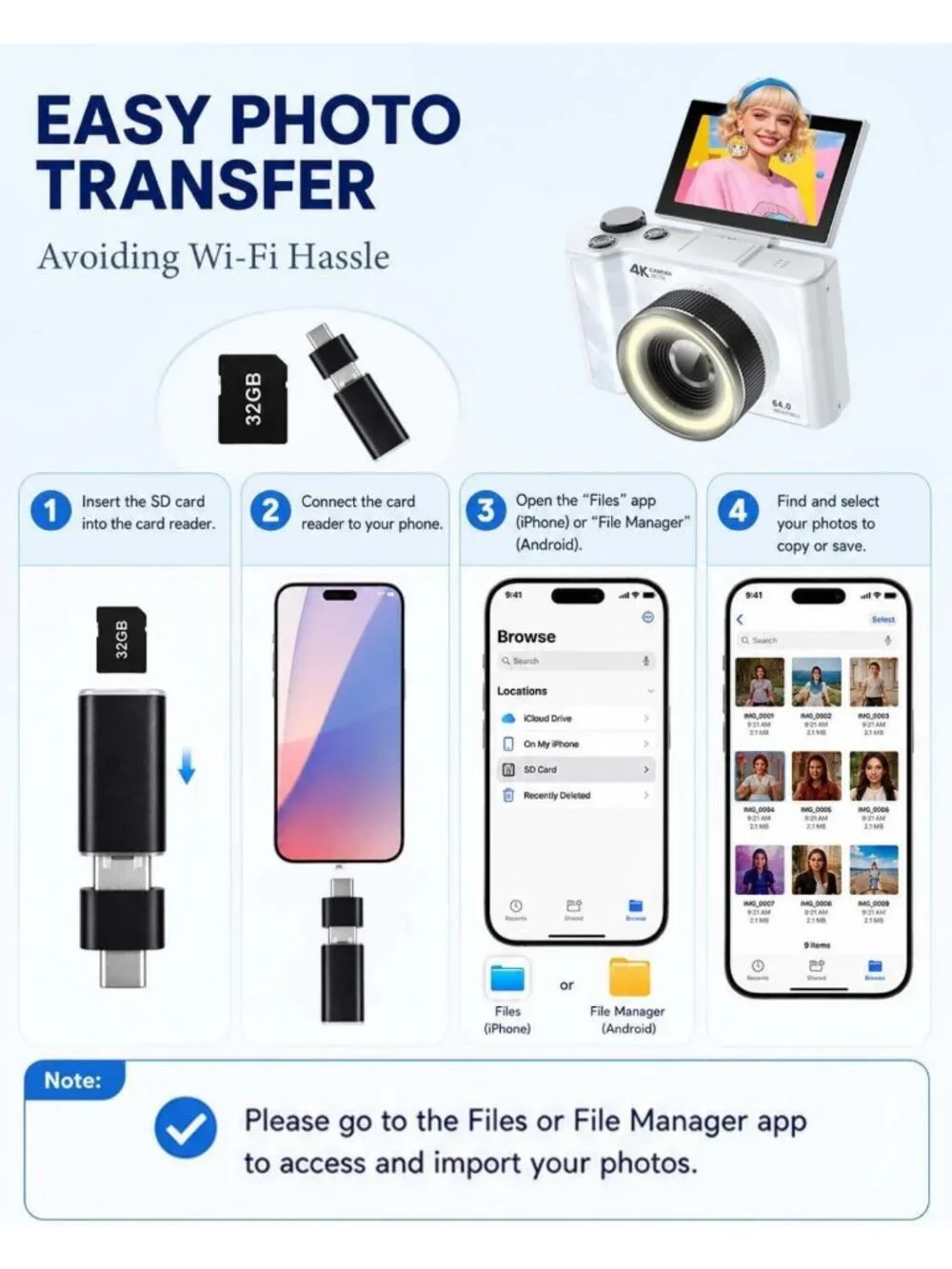 4K Digital Camera with Flip Screen | 64MP Vlogging & Photography for Kids